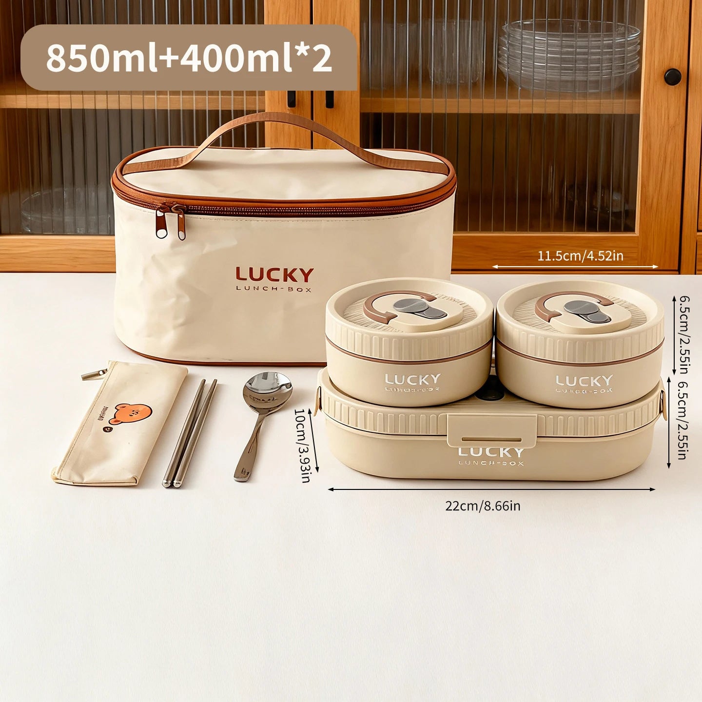 WORTHBUY 304 Stainless Steel Oval Insulated Lunch Box For Kids Student Portable Leak Proof Divided Food Container Microwave Safe