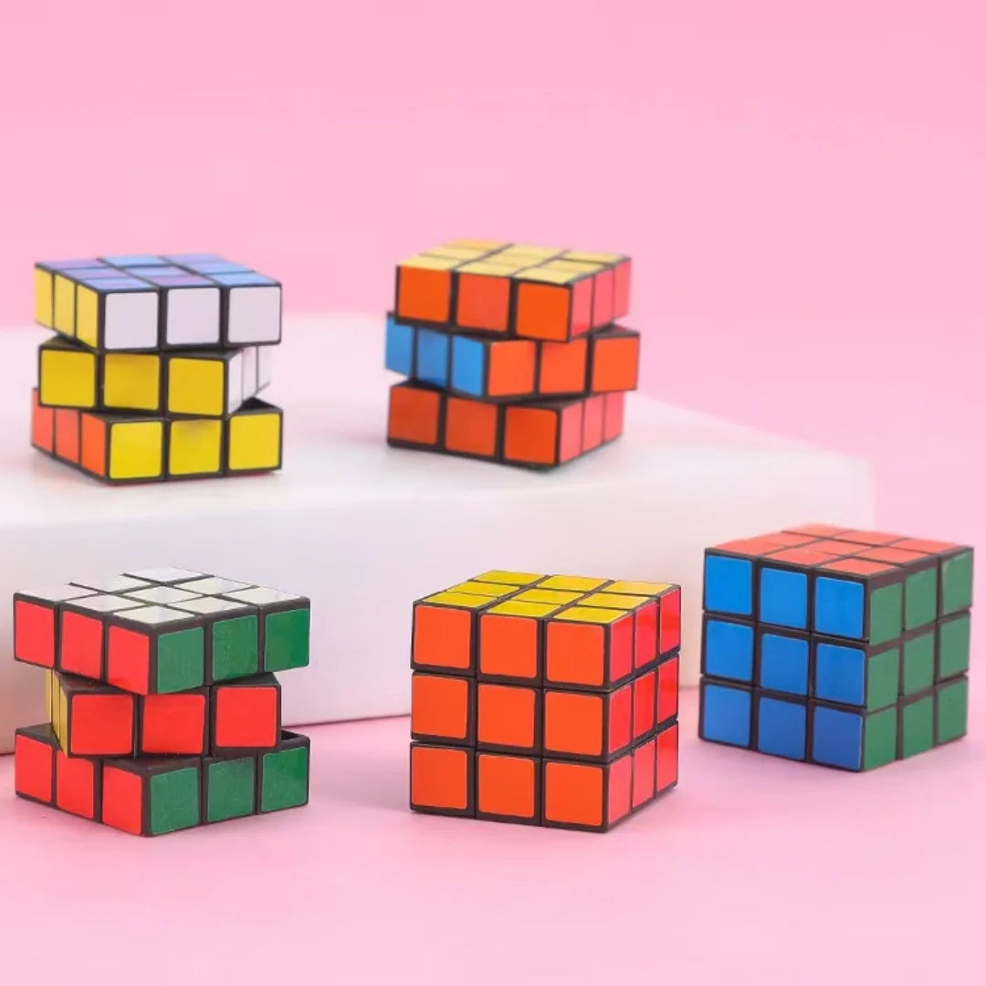 12Pcs 3cm Mini Magic Cube Children Educational Toys Kindergarten Prize Kids Birthday Party Favors Goodie Bag Pinata Fillers