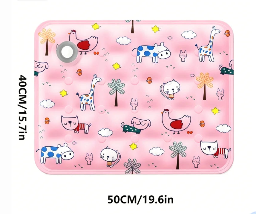 Pet Cooling Mat, Dry Ice Water Injection Cool Pad, Waterproof Wear Resistant, Summer Heat Relief Cooling Cushion for Dogs & Cats