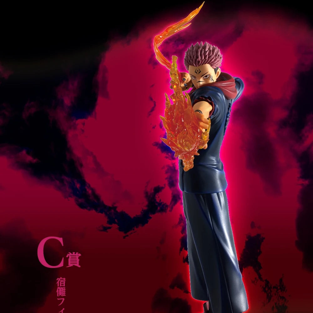 Anime Jujutsu Kaisen Sukuna Figure Maximatic Plus Bandai Spirits Flame Archery Action Figure Gift Toy Action Figure PVC