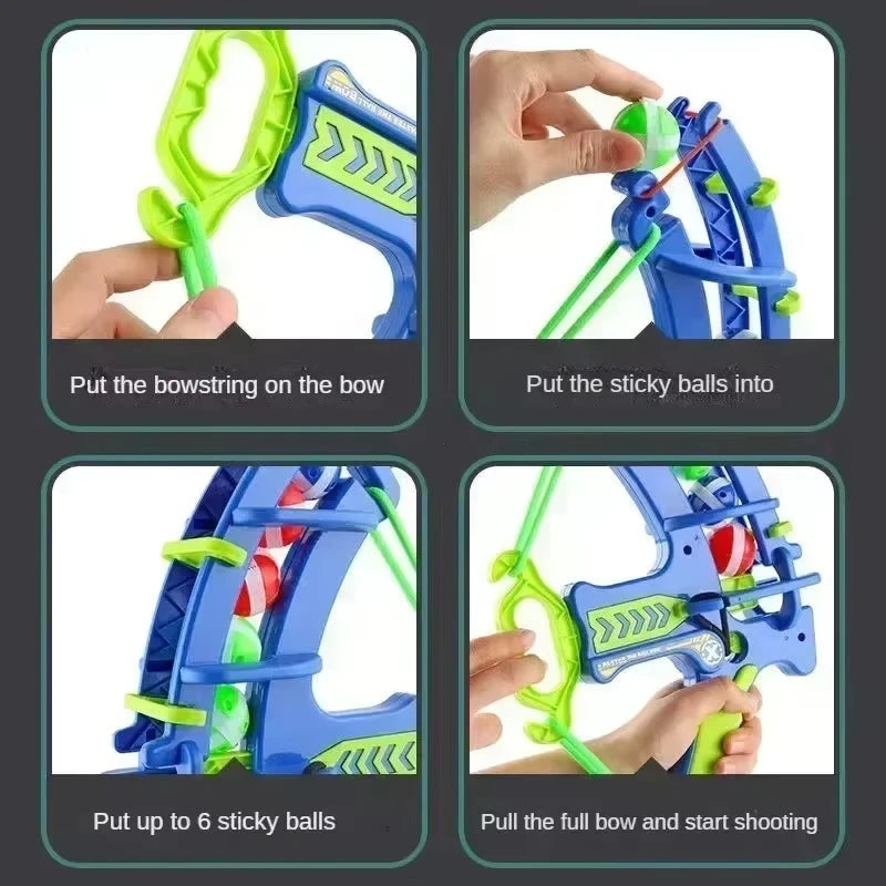 Montessori Throw Sport Slingshot Target Sticky Ball Dartboard Animal Dinosaur Sports Toys Indoor Outdoor Educational Game