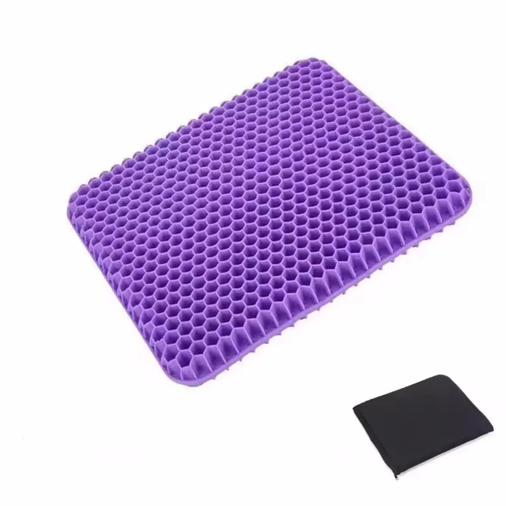 Gel Seat Cushion Summer Breathable Honeycomb Design For Pressure Relief Back Tailbone Pain for Home Office Wheelchair Chair Cars