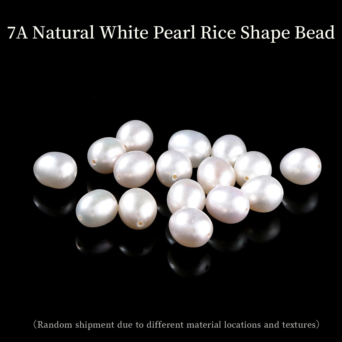 JD Premium Natural Freshwater Rice Pearl Single Loose Bead High Luster Polished Pearl for DIY Jewelry Making