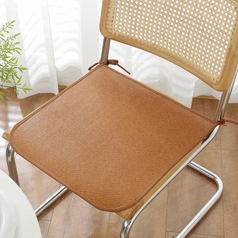 1PC 40cm/45cm/50cm Breathable Summer Cooling Seat Cushion  Seat Cushion Cool Mat Non-slip Cooling Bamboo Chair Seat