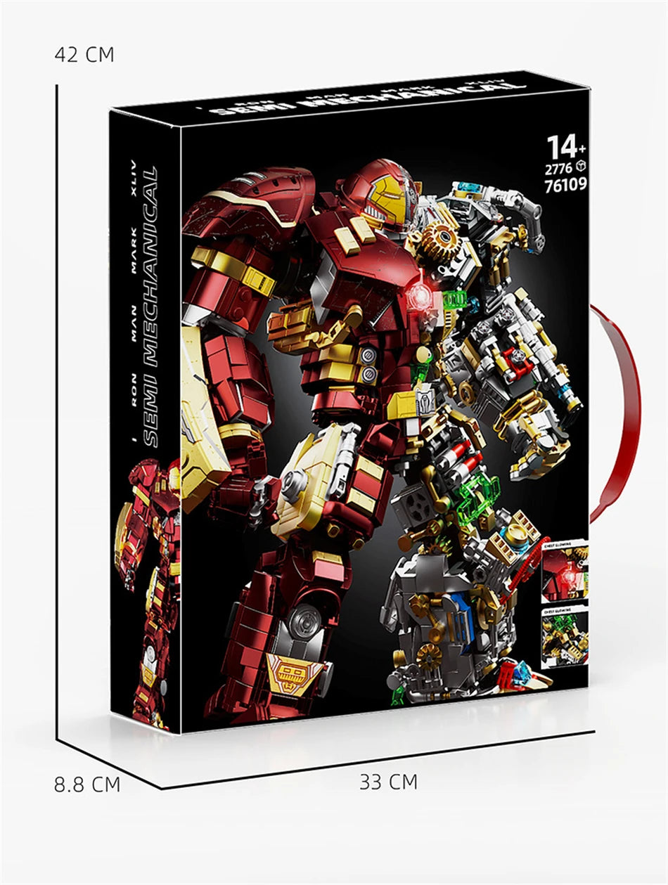 Variety Iron Heroes Blocks Action Figures Mark Building Sets Buster Mech DIY Brick Collectible Toys for Boys Adult Kids Gifts