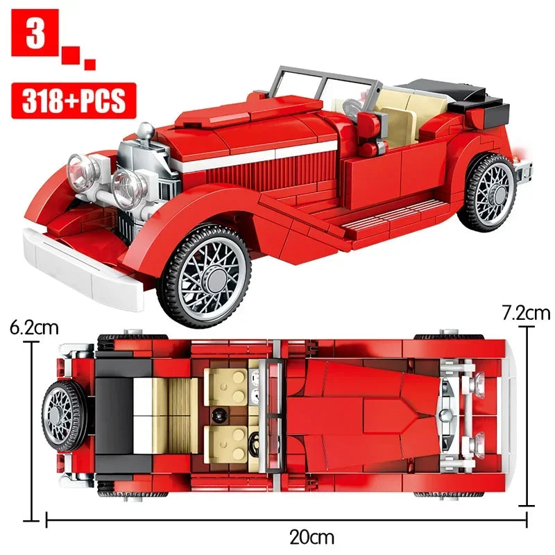Speed Series Racing Sports Vehiclea Technique Car Supercar Building Blocks Set Bricks Classic MOC Model Toys For Kids
