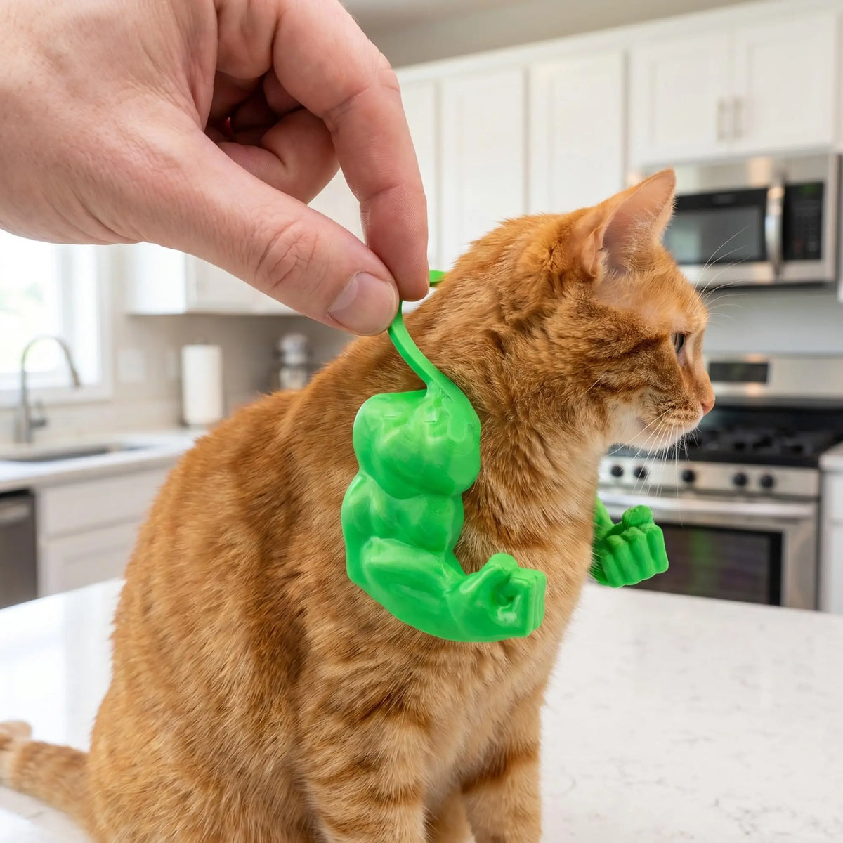 Muscle Arms Pet Costume – Funny Halloween Accessory for Cats & Small Dogs