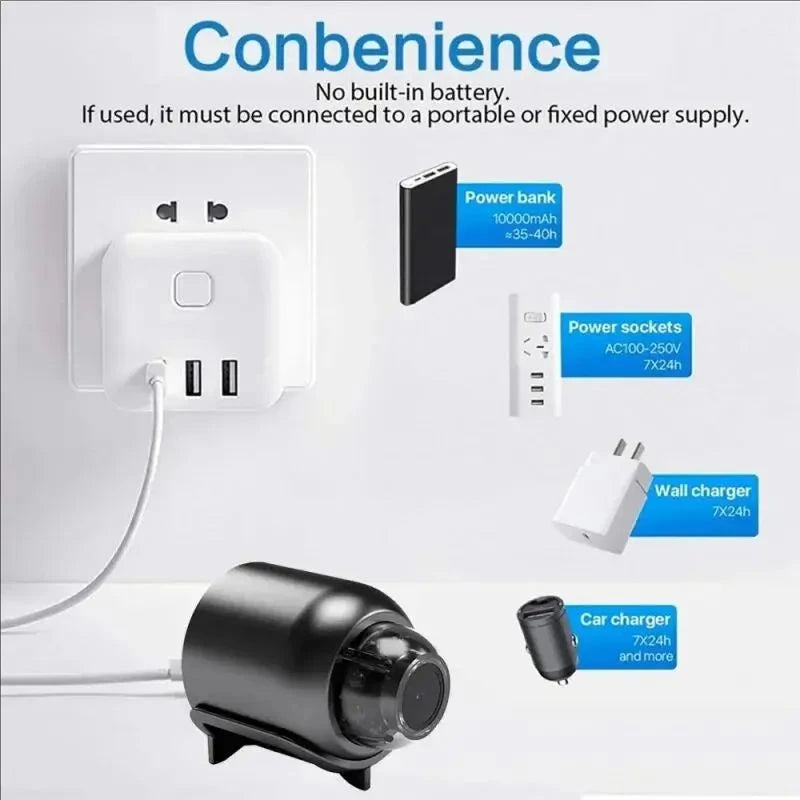 2026 New X5 Mini Camera Intelligent WiFi Mini Camera Home Indoor Night Vision Safety Protection Audio Video Recorder