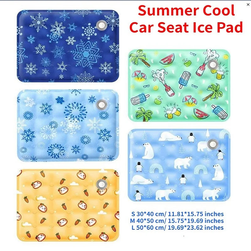 New Summer Cool Car Seat Ice Pad Body Cooling Water-injected Butt Pad Car Seat Cushion To Relieve The Discomfort Of Sitting Long
