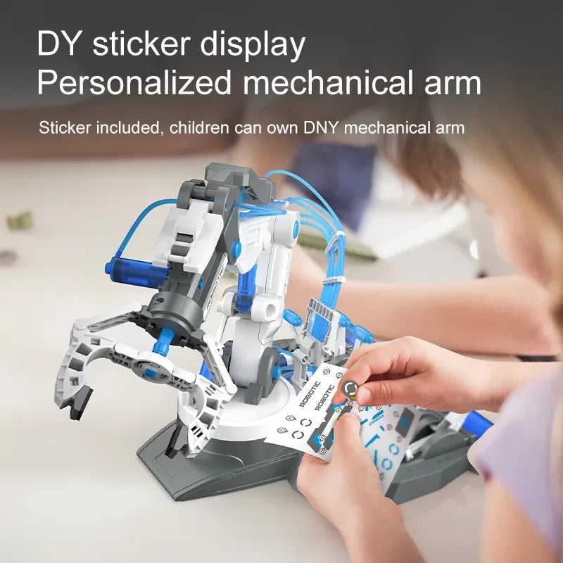 DIY Hydraulic Robot Arm Kids Science Experiment Technology Games Model Kit STEM Assembly Toys Children Gift Novelty Toy