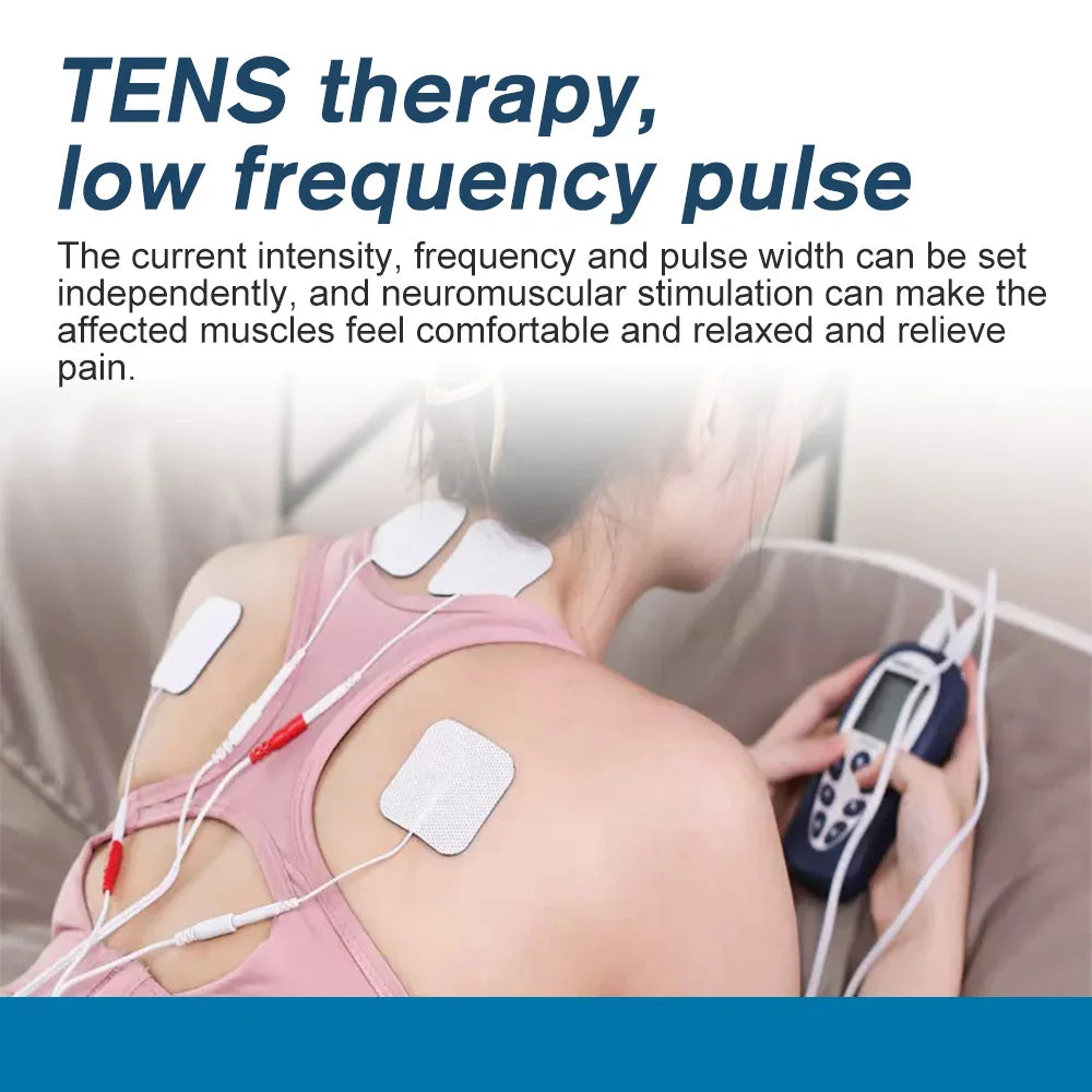 Tens Unit Muscle Stimulator 16 Massage Mode Tens EMS Machine Device Touchscreen Massager Intensity Deep Tissue Shoulder Pain Rel