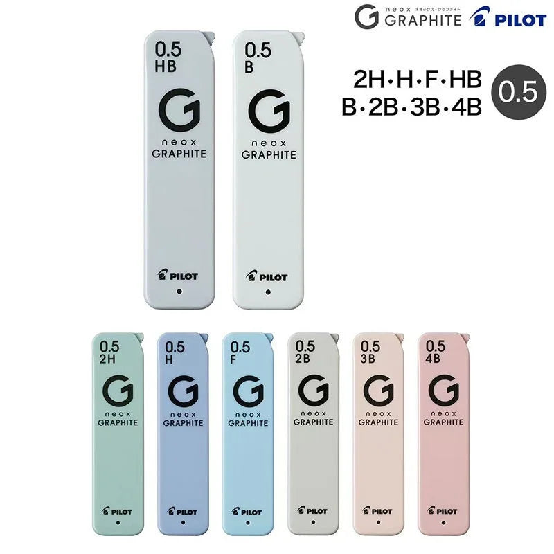 Pilot Neox Graphite Lead Refills HRFG Series,0.3/0.5mm Writing&Less Breakage High-Purity Precision for Technical Drawing&Writing