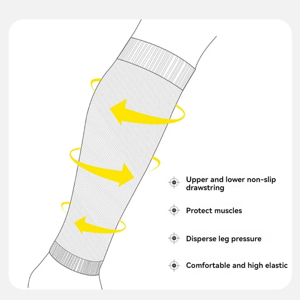 Loogdeel Professional High-quality Soccer Socks Breathable Calf Compression Sleeve For Men Children Running Football Basketball