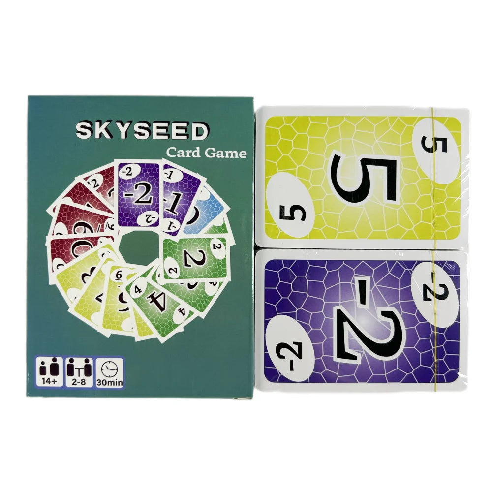 Skyseed Card Game 150 Playing Cards Board Game Deck Fun Exploration Action Edition Christmas and Halloween Gifts