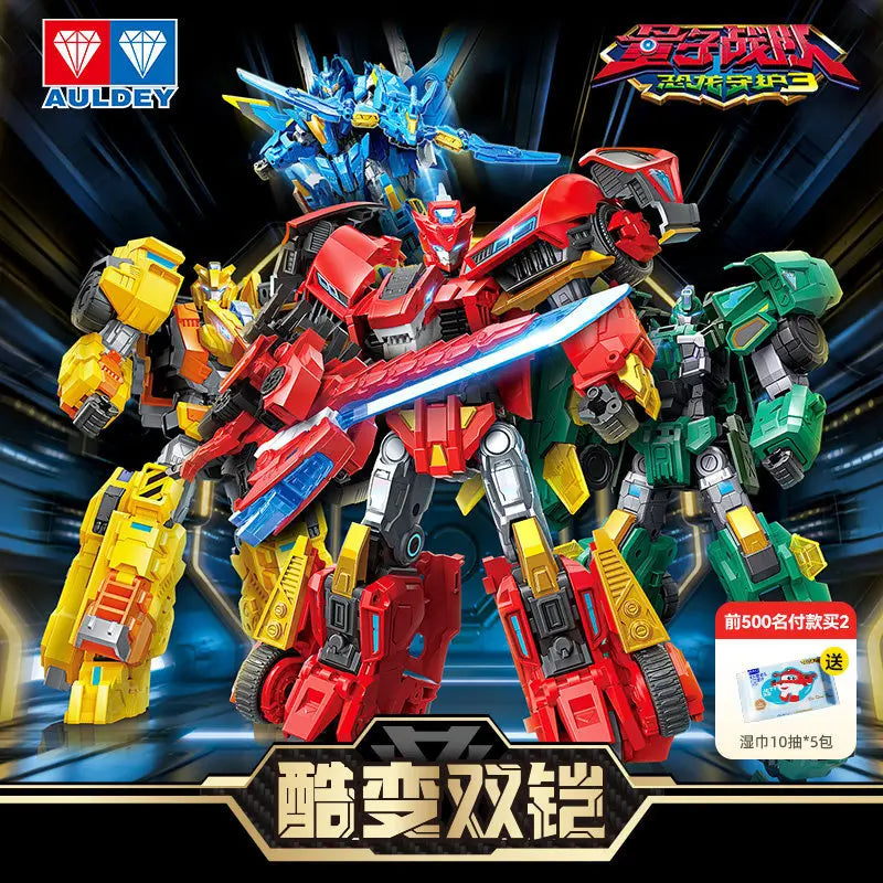 Auldey Transformation Robot Toy Quantum Heroes Action Figures Blaze Balt Amber Strike Movable Action Figure Children Gift