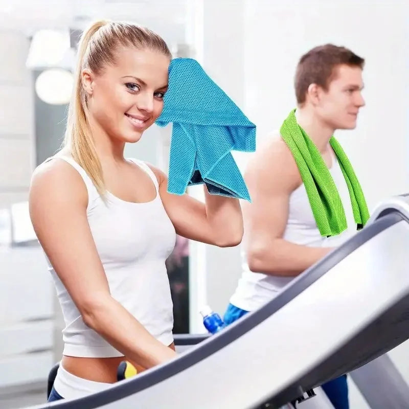 Summer cooling ice silk towel,breathable and soft,suitable for activities such as yoga,golf,gym, camping,running,exercise,etc