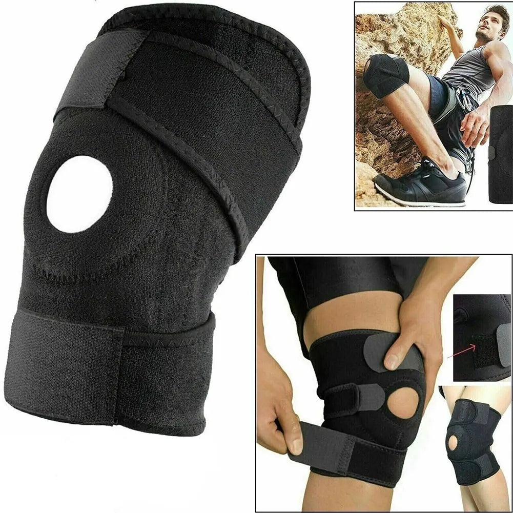 Adjustable Knee Support Knee Brace Knee Pain Injury Recovery Compression Knee Sleeve for Hiking Soccer Basketball Running Tennis