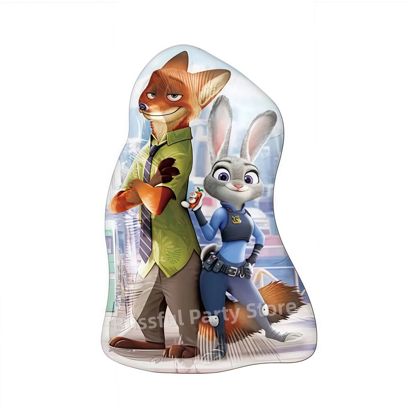 Zootopia Party Favors Slap Bracelets Keychain Stamp Popcorn Box Gift Bag Fillers Kids Birthday Decor Baby Shower Supplies Gifts