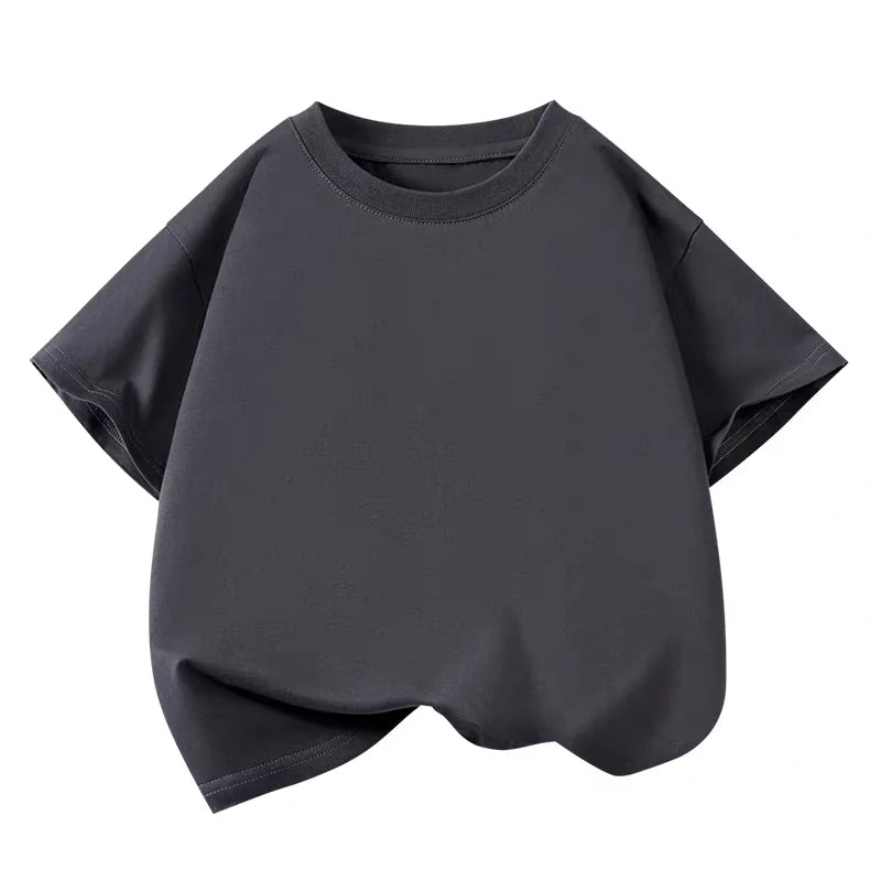 White Red Kids Boys TShirt Cotton Sport Fashion Summer Girls T Shirt Casual Short Sleeves Breathe Children’s Clothes 2-12 Years