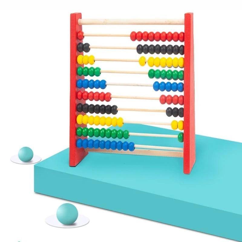 Intelligence Development Wooden Abacus For Kids Mathematics For 3-6 Year Olds Wooden Children's Educational Toys