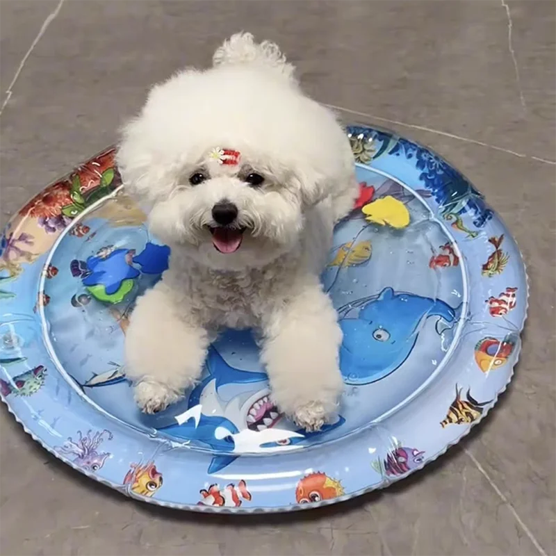 Summer Pet Inflatable Water-filled Mat Thickened And Durable Pet Breathable Water Mat To Cool Down Interactive Cat Pad Supplies
