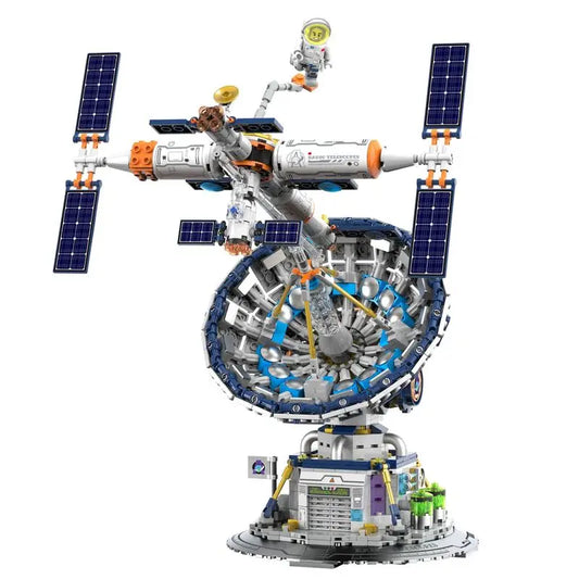 Space Radio Telescope Building Blocks Model Educational DIY Assembly STEM Toy Creative Science Puzzle Birthday Gift for Kids