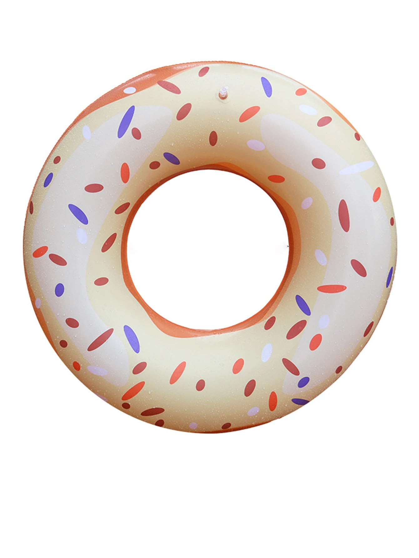 1pc New Striped U-Shaped PVC Inflatable Swimming Ring，Arch Shape Design Swimming Pool Float，Summer Beach & Pool Party Essential