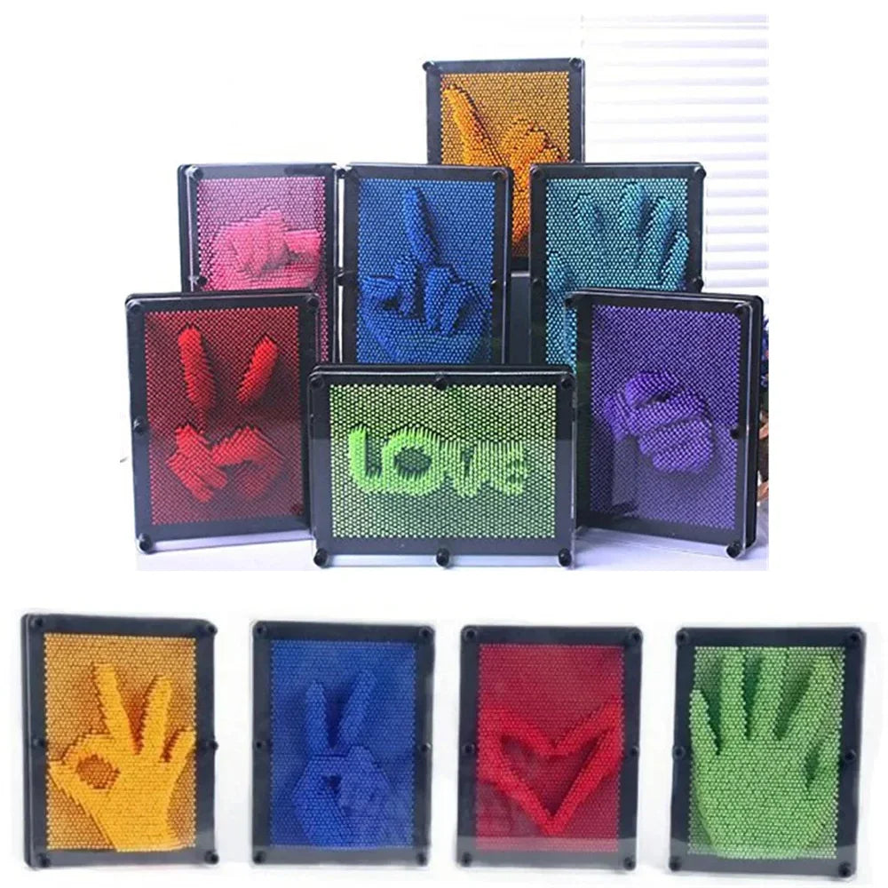 Educational 3D DIY Plastic Model Toy for Babies, Anti-Stress Fingerprint Hand Mold for Fun Learning Activities