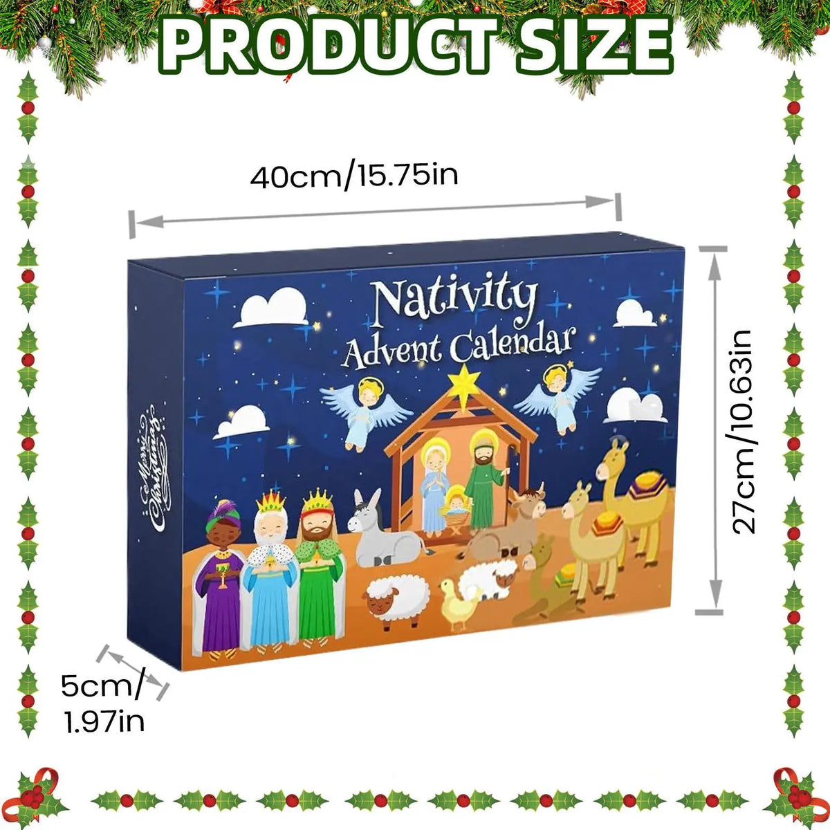 Nativity Scene Toy Advent Calendar – Christmas Countdown for Kids