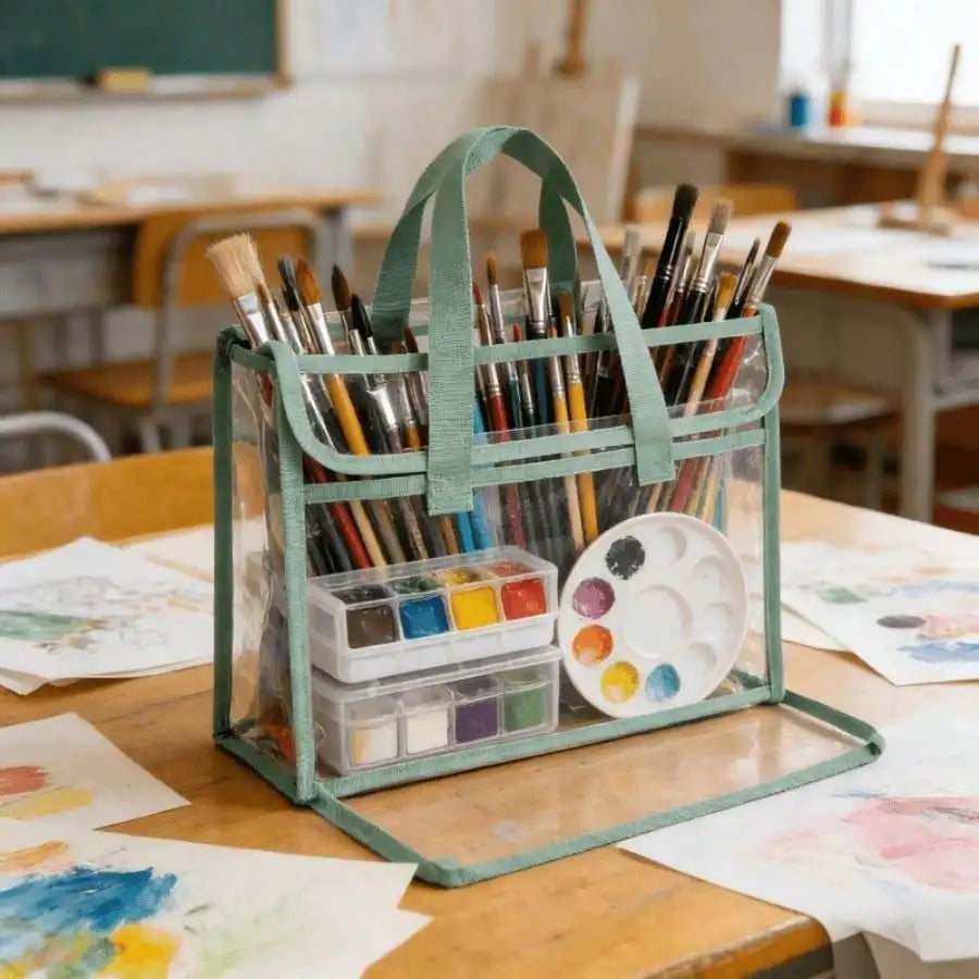 Transparent Expandable File Bag, High-quality Portable Transparent Folder, Book and Stationery Storage Bag, A4 Paper File Storage, Suitable for Office, School, Easter, Thanksgiving and Other Activities