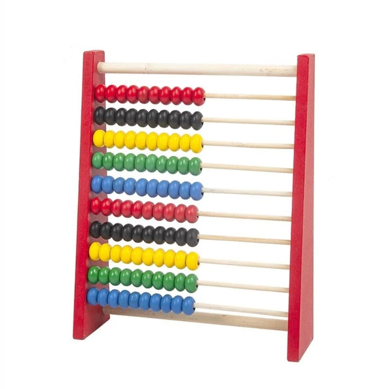 Intelligence Development Wooden Abacus For Kids Mathematics For 3-6 Year Olds Wooden Children's Educational Toys