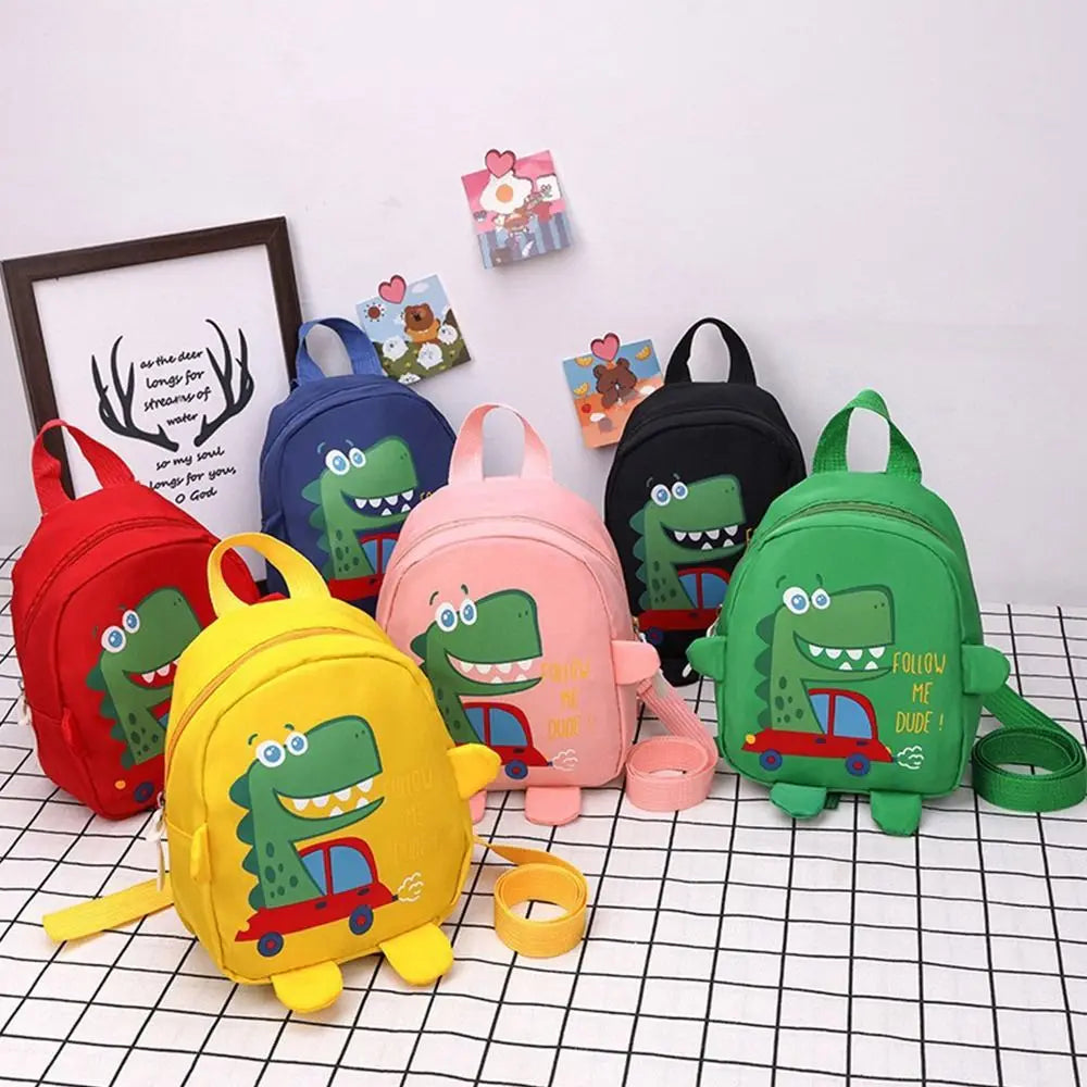 Cartoon Dinosaur Cute Toddler Rucksack Safety Harness Anti-lost Backpacks Boys Girls Kindergarten Schoolbag