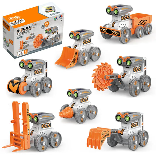 21 IN 1 STEM Solar Robot Kit Toy Boy Girl DIY Building Science Experiment Kids Building Electric Solar Robots Toys Birthday Gift