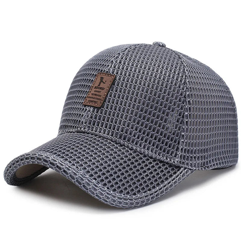 Stylish Mesh Baseball Cap - Breathable, Lightweight, Summer Essential for Men - Perfect for Dad, Fishing, Outdoor Activities