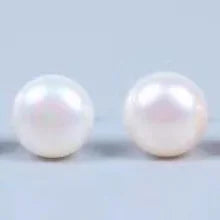 Wholesale Natural Freshwater Pearl Earrings Real S925 Sterling Silver Stud Earrings For Women Jewelry Birthday Gift