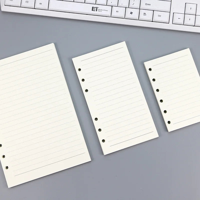 A5 A6 A7 Loose Leaf Notebook Refill Spiral Binder Inner Page Weekly Monthly To Do Line Dot Grid Inside Paper Stationery