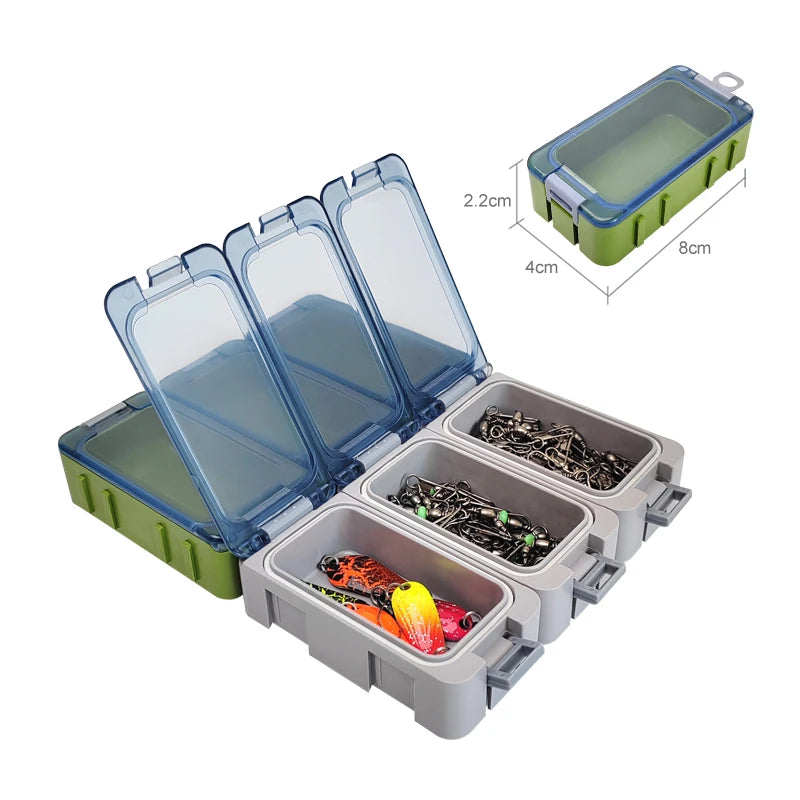 New 3Pcs Fishing Box Mini Plastic Accessories Storage Box Hook Organizer boxes Bait container Carp Tool Case with Luminous