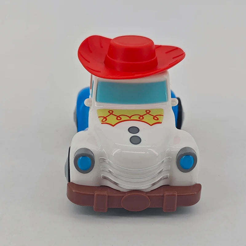 5 Styles Toy Story Cartoon Buzz Lightyear Woody Jessie Rex Alien Model Inertial Pull-back Free Wheel Car Toys For Kids Boy Gifts