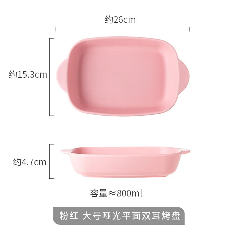 Bread Pan for Baking Tools and Accessories Oven Tray Kitchen Utensil Porcelain Dishes Cooking Utensils Bakeware Ceramic Pans Bar