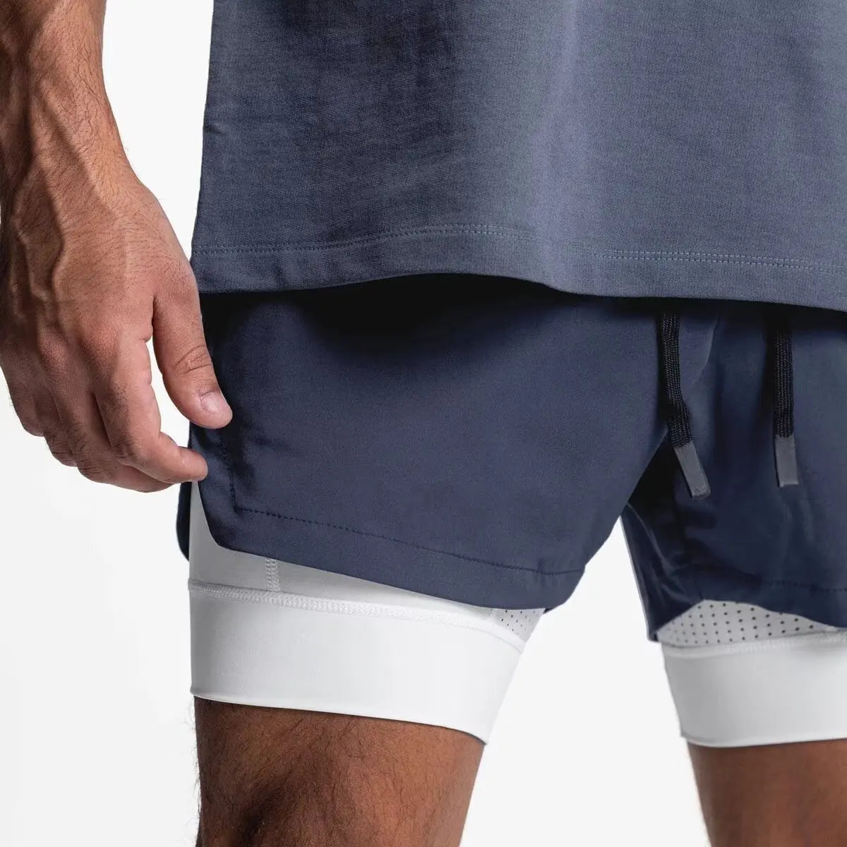 New Summer Men's Sports Shorts Quick Dry Breathable Beach Jogging Single Layer Breathable Shorts Training Basketball Apparel Gym