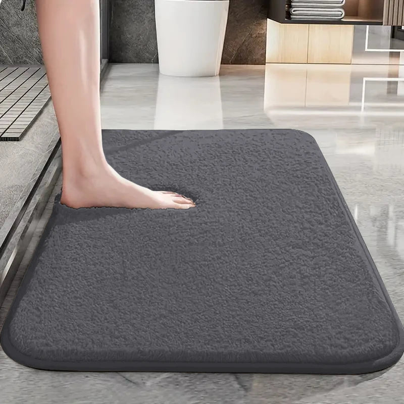 Super Water Absorbent Bathroom Floor Mat Anti-slip Bathroom Mat Bath Mat Long Hair Floor Mat Bedroom Door Mat Home Decoration