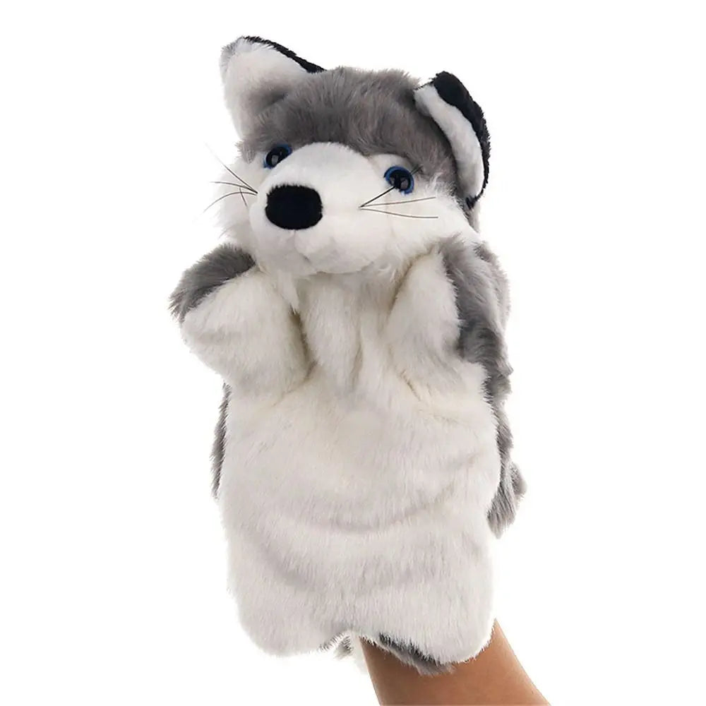 25cm Animal Hand Puppet Plush Toy Hand Doll Telling Story Dolls Toy Glove Puppets Early Learning Educational Toys Gifts for Kids