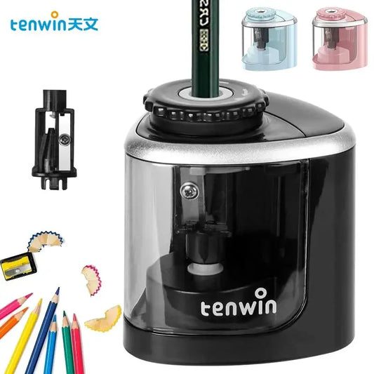 Electric Pencil Sharpener – Automatic Helical Blade Sharpener for Artists & Students