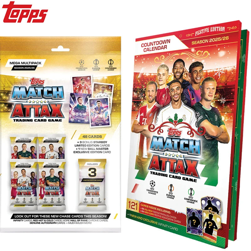 Topps Match Attax Mega Multipack Advent Calendar – Limited Card Set
