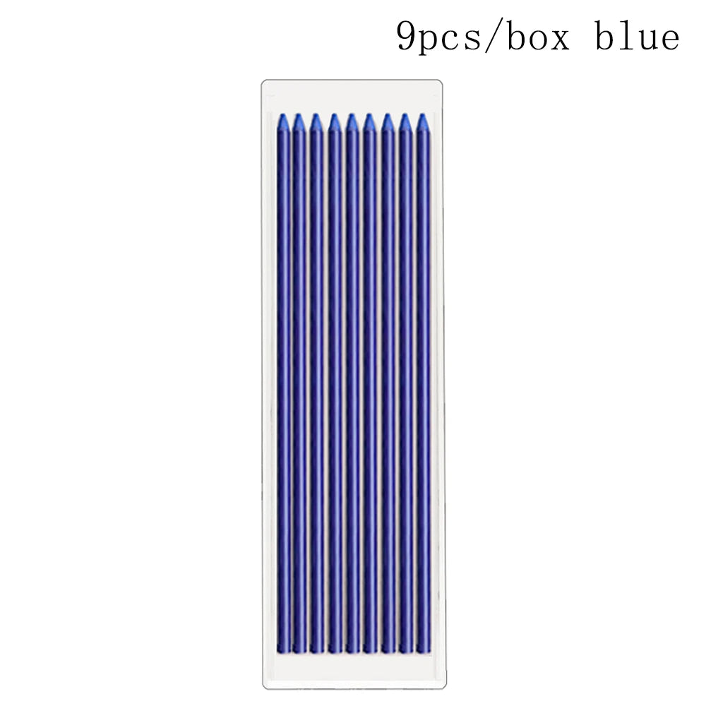 6Colors 2.8mm Metal Solid Carpenter Mechanical Pencil with Sharpener 2B Lead Core Deep Hole Construction Marking Scriber Tool