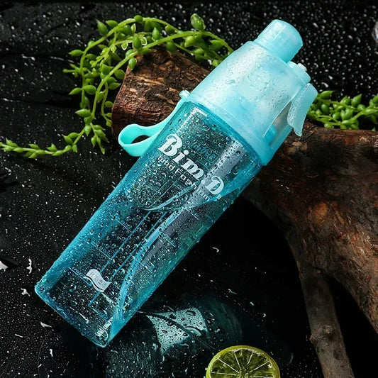2 in 1 Spray Water Bottle Portable Cooling Hydration Cup for Outdoor Sports Travel Camping Summer Gift for Fitness Lovers