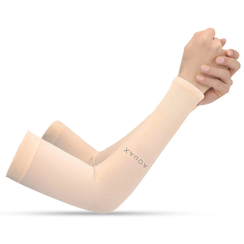 UV Sun Protection Arm Sleeves for Men Women Cycling Ice Silk Outdoor Breathable Summer Driving Cooling Fishing Hiking Sleeves