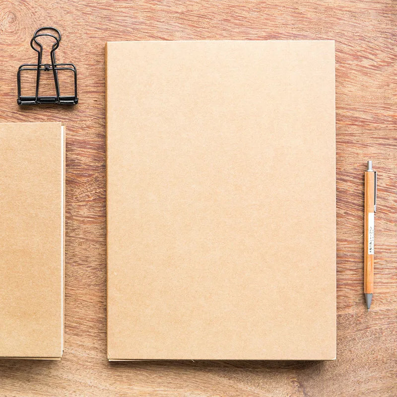 New Arrival White/Kraft Paper Inner Page Notebook Art Students Sketch Book Office Memo Children Graffiti School Stationery
