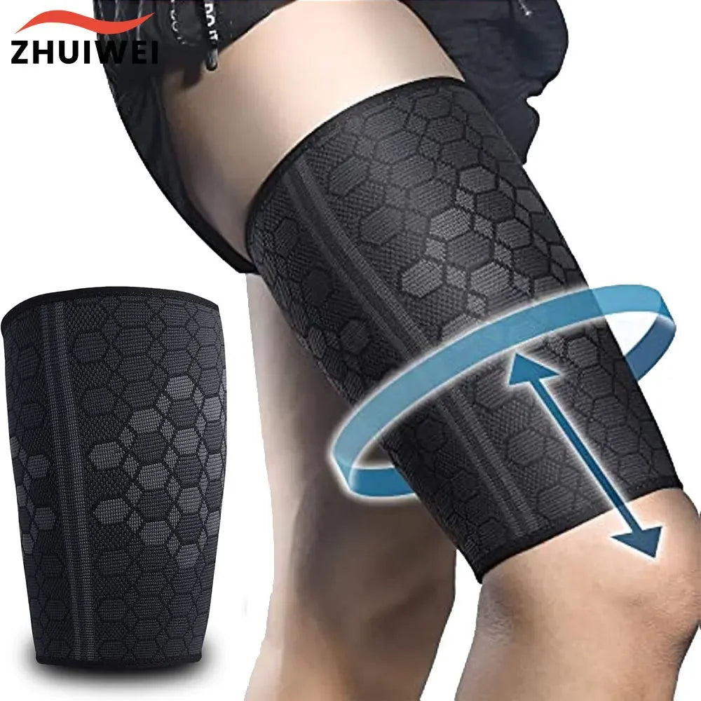 1 PCS Thigh Compression Sleeves, Joint Protection and Support for Running, Sports, Leg Pain Relief, Leg Brace for Men and Women