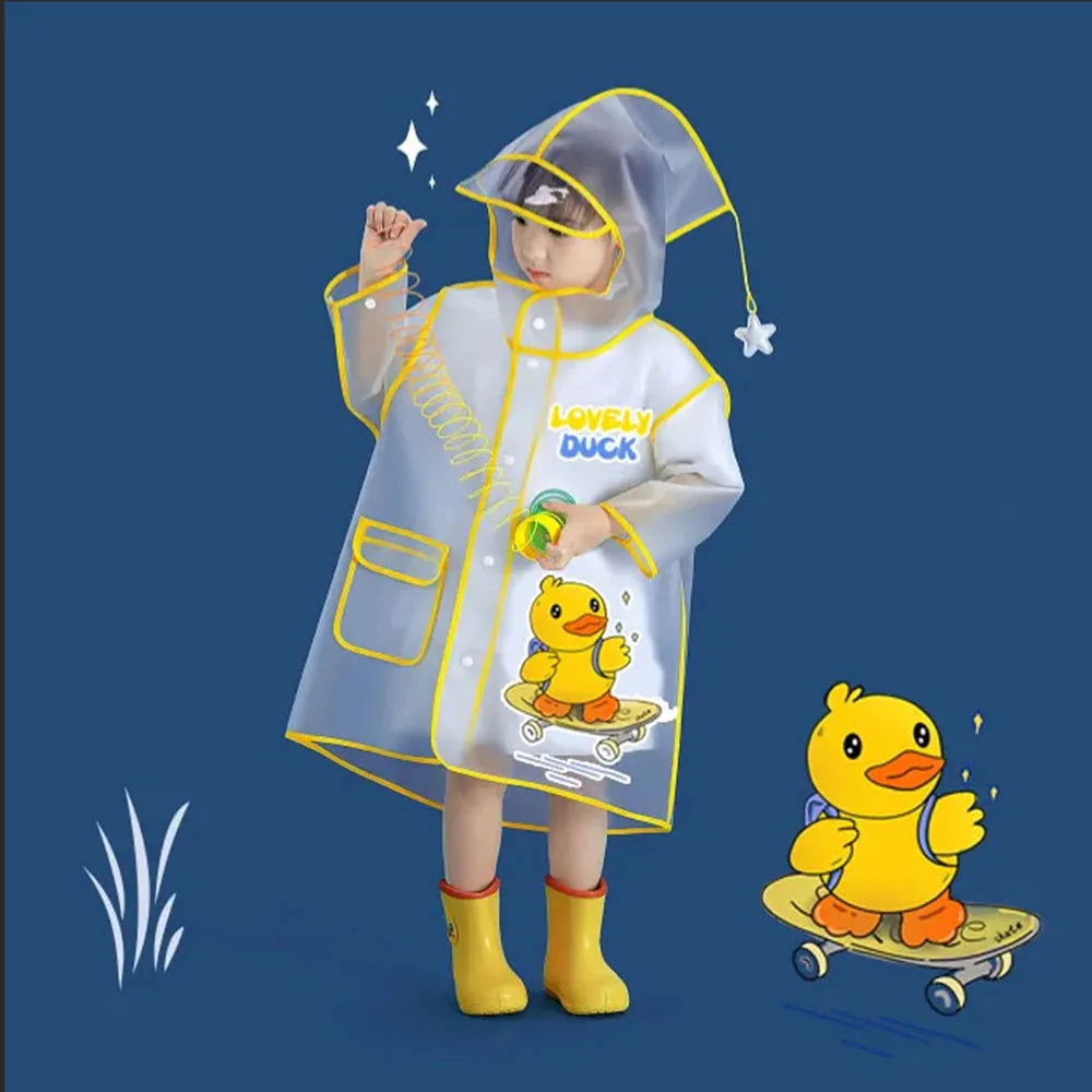 Children Raincoat, Cartoon Waterproof Kids Rain Suit , Girls Boys Bicycle Rainwear ,S-XXL